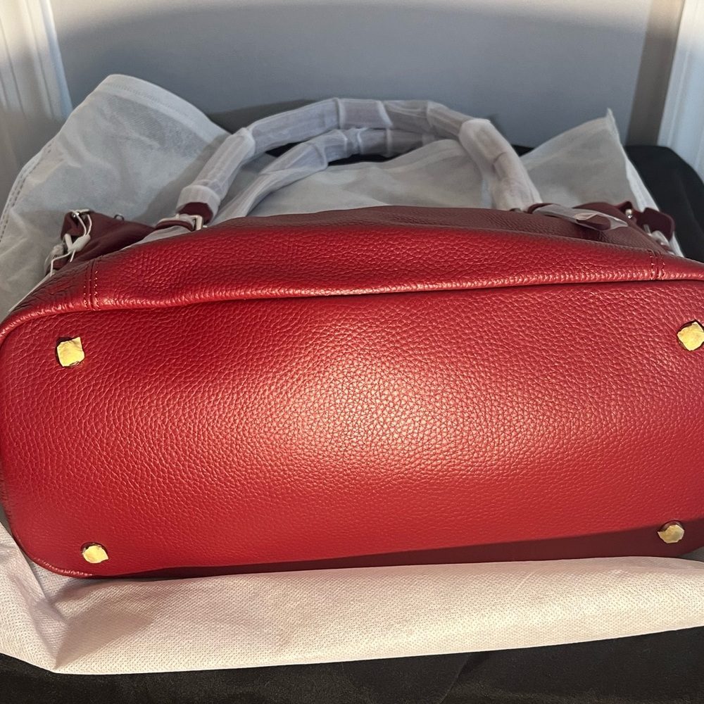 Heshe Leather Shoulder Tote - Picture 7 of 11